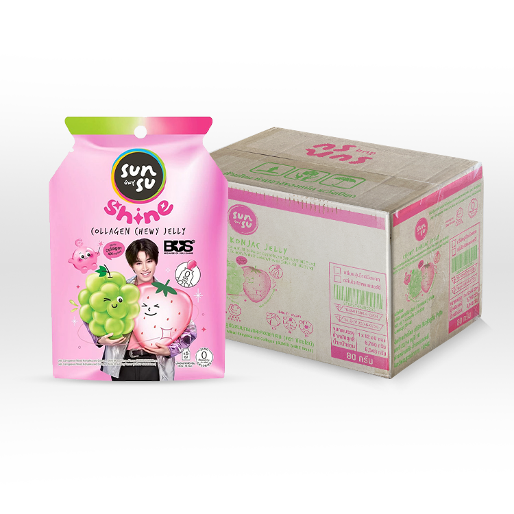KONJAC JELLY MUSCAT & STRAWBERRRY ( COLLENGEN)